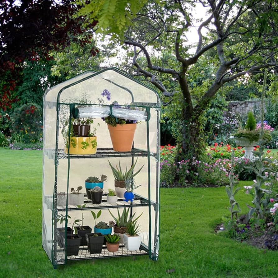 Garden Walk-in Mini Greenhouse - Sturdy Portable Gardening